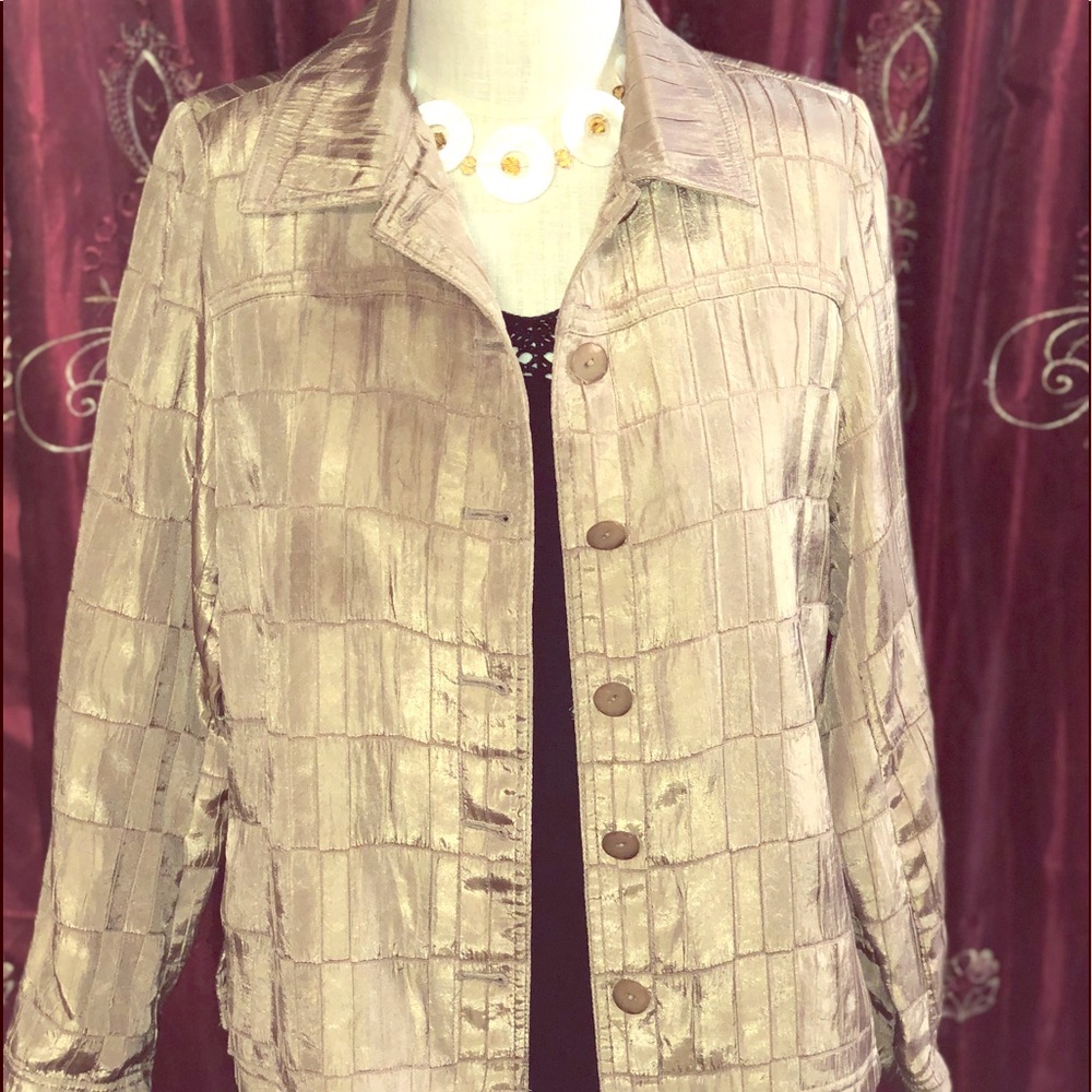 Gold Patchwork Jacket - image 1